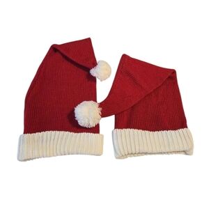 2 for $10 Festive Red and White Kids Santa Hat